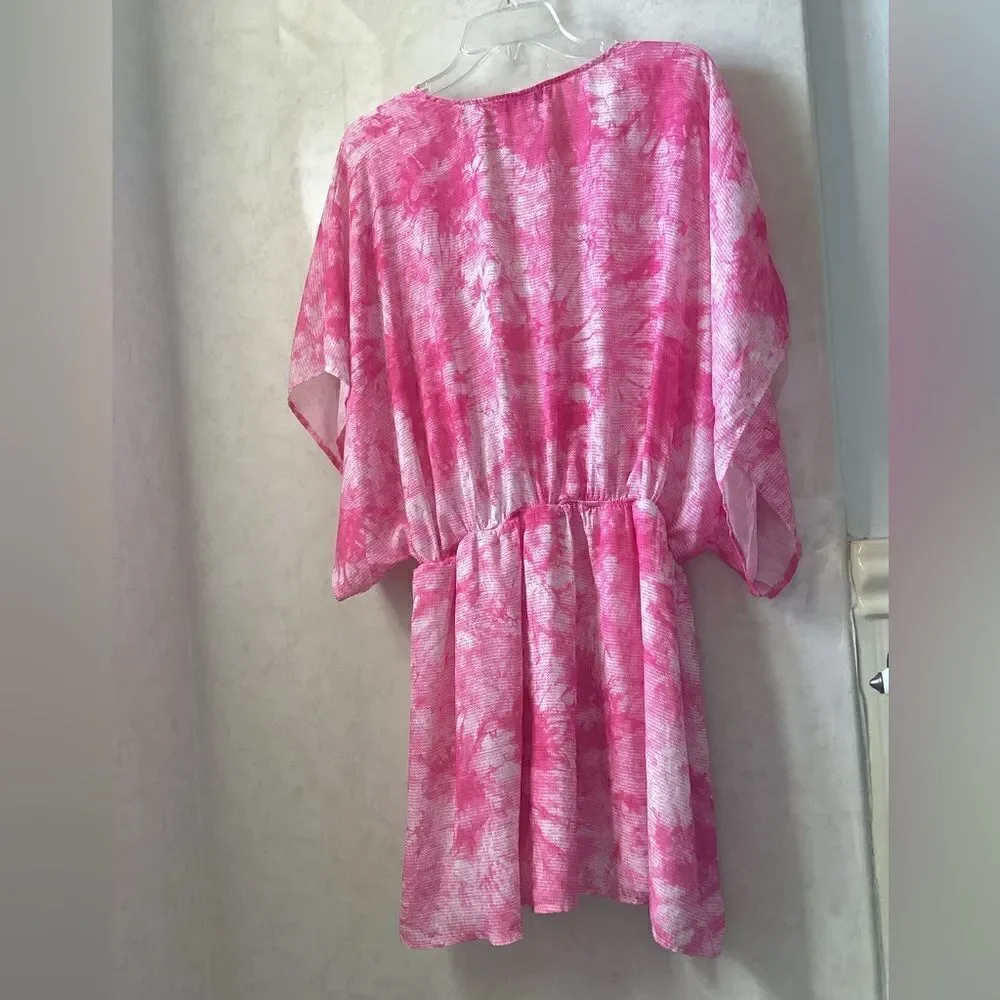 JustFab XXL swim cover Pink